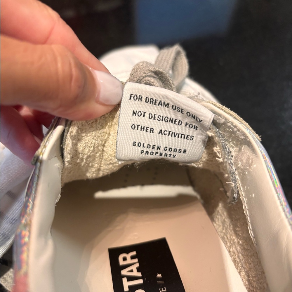 Golden Goose Silver and Pink Holographic Sneakers - Picture 6 of 6